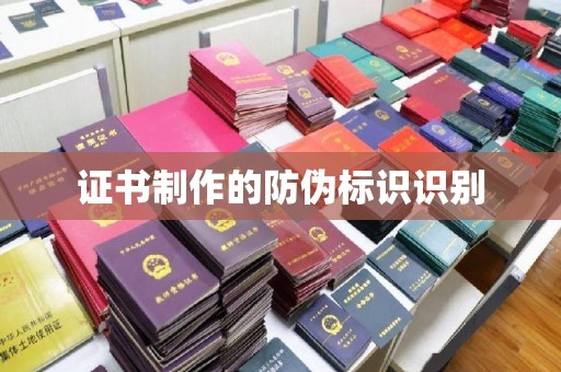 靖远证书制作的防伪标识识别